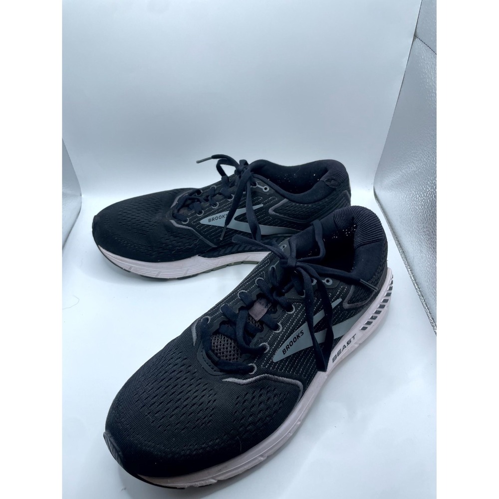 Brooks Beast 20 1103271D051 Mens US 10 D Sneaker Black Ebony Gray Running Shoes
